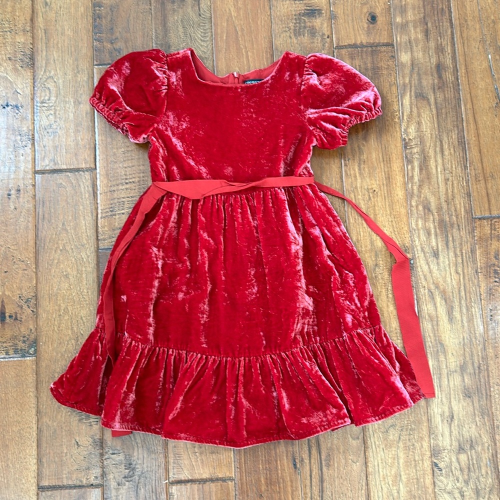 Crushed velvet Crewcuts dress